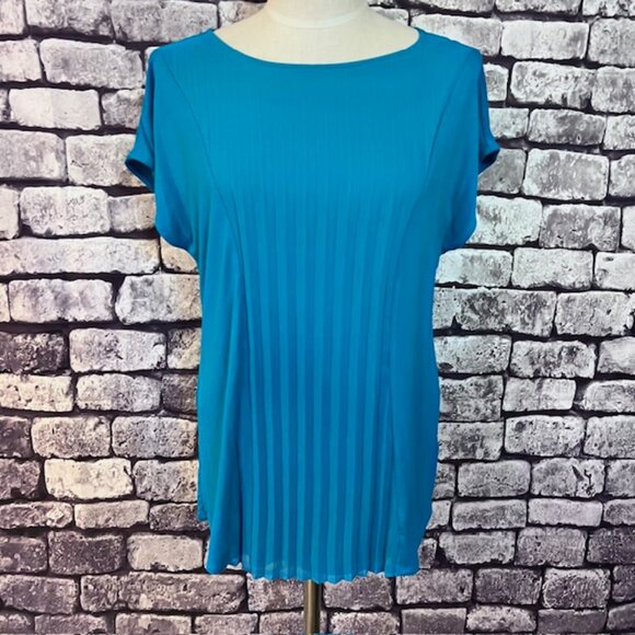 Soft Surroundings Turquoise Sleeveless Blouse Size M - Picture 1 of 9